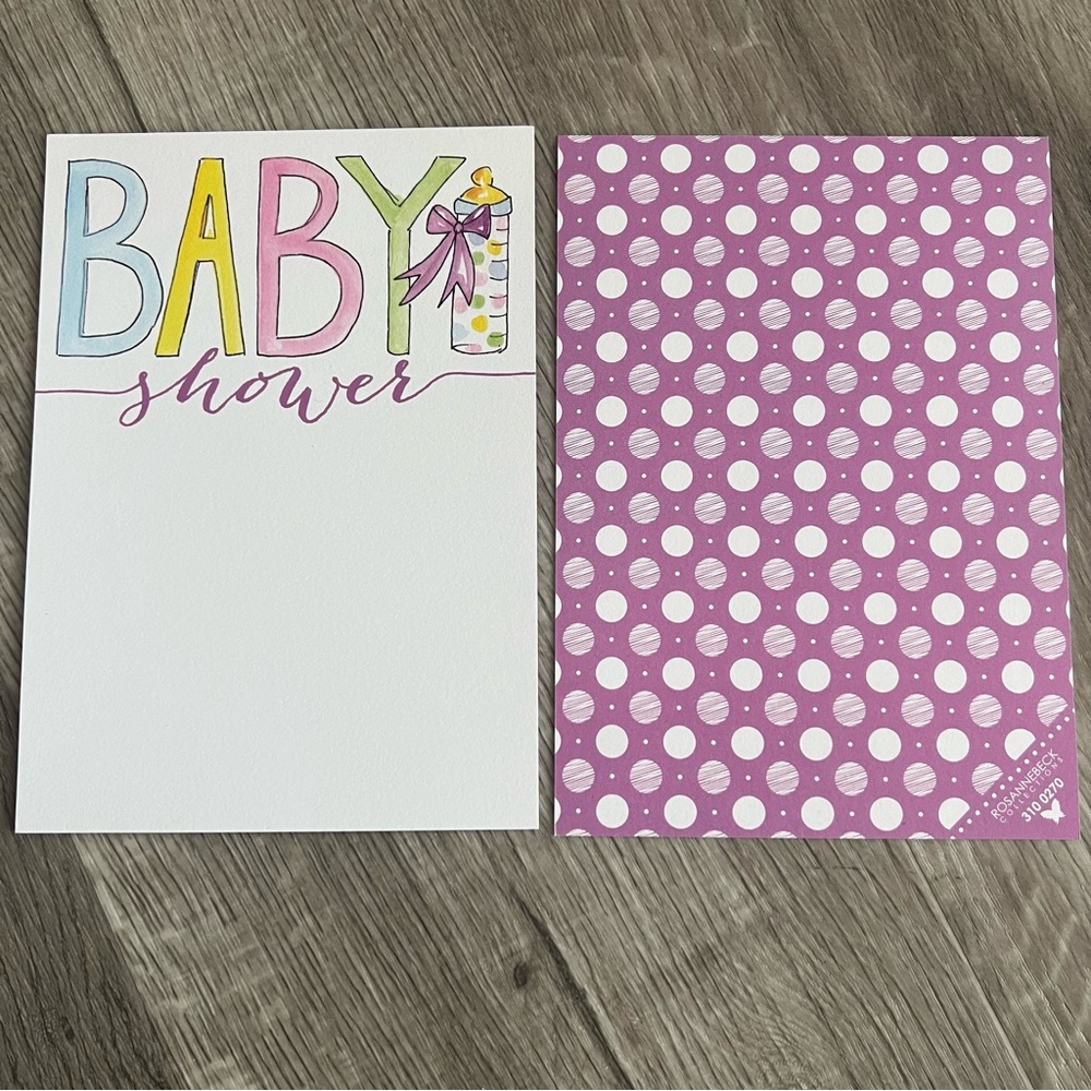 Baby Shower invitations - Roseanne Beck - NEW